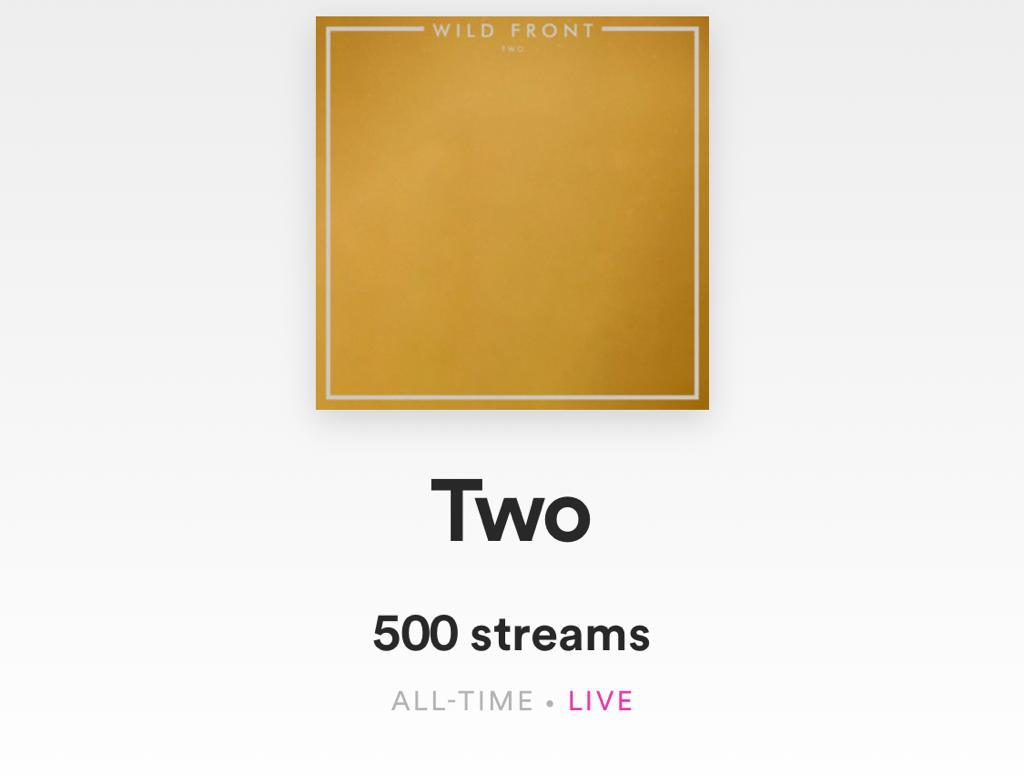 wildfrontuk's tweet photo. feelin the love! Keep sharing and streaming. #WFTwo
@Spotify @spotifyartists https://t.co/RjoKr3H9Vz