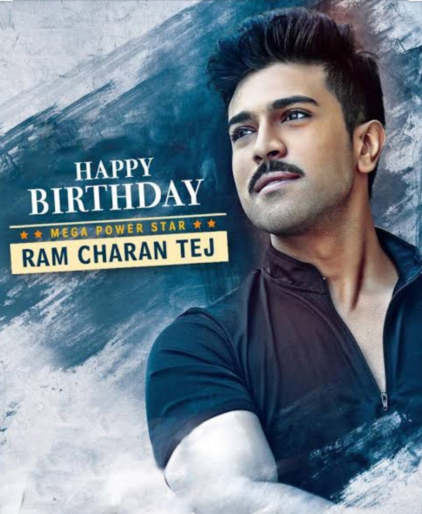 Happy birthday \"Mega Power Star\" Ram Charan Tej Garu.. 