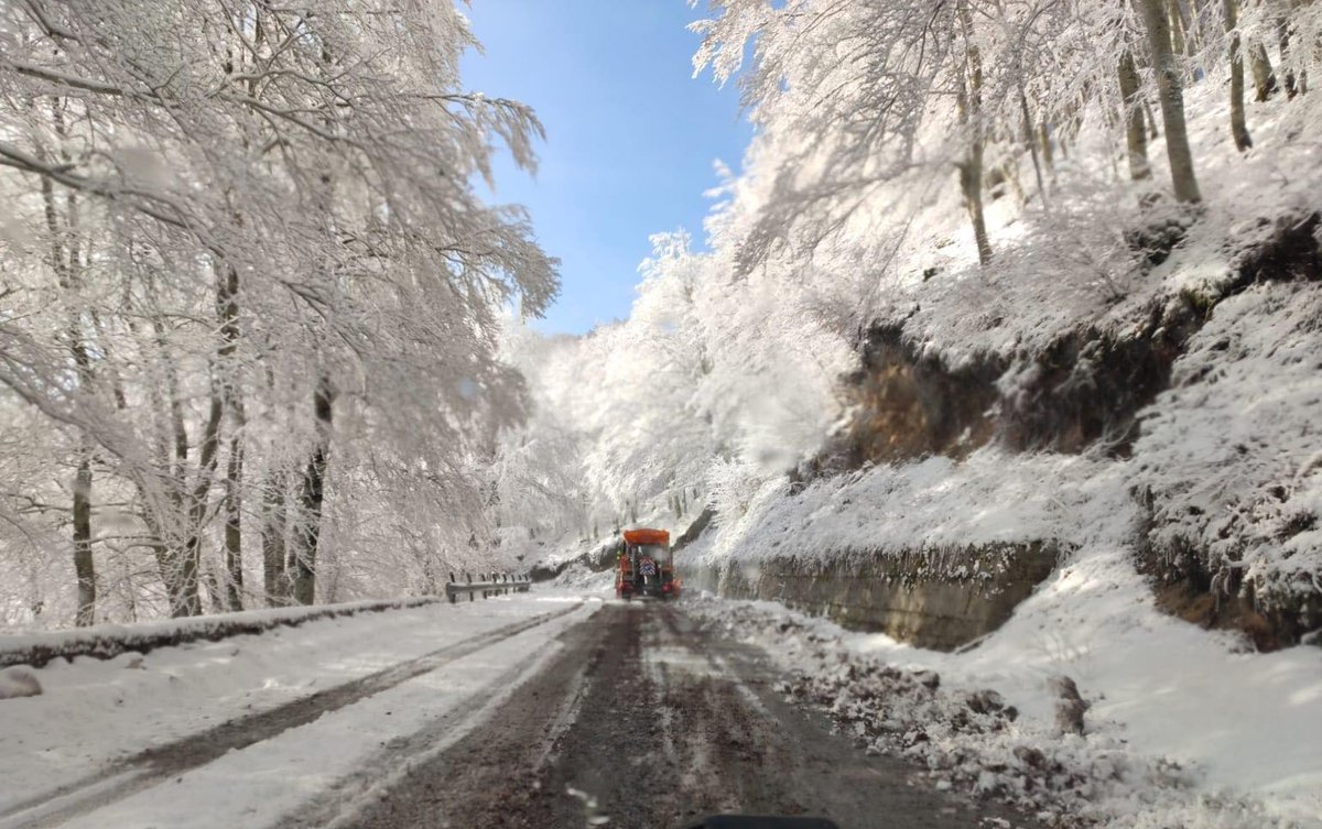 StradeAnas's tweet photo. 🔄Continua il nostro lavoro sulle strade imbiancate dalla #neve!

➡️Qui siamo in #Calabria, tra i comuni di Serra San Bruno e Nardo di Pace in provincia di Vibo Valentia

#Anasinazione https://t.co/6U8OKW4fye