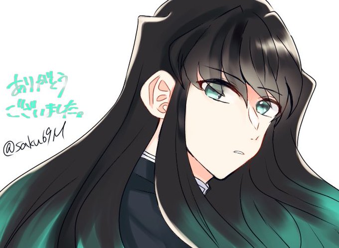 朔さんがTwitterに投稿した時透無一郎(鬼滅の刃)のイラスト。