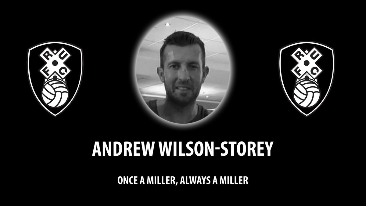 RotherhamUnited's tweet photo. ❤️️| The thoughts of everyone at #rufc are with Andrew Wilson-Storey's family and friends.

Andrew, who tragically passed away after our game at Accrington, will be laid to rest today.

Rest In Peace, Andy. Thank you for your years of support.

#OnceAMillerAlwaysAMiller https://t.co/oEjGBMxw5j
