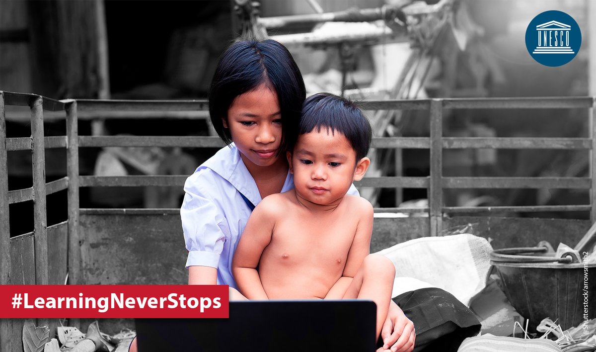daviscara's tweet photo. Over 1.5 billion learners across the world are affected by school &amp; university closures.
@UNESCO is leading a global coalition of partners to urgently find solutions to make sure
#LearningNeverStops. https://t.co/elsABgxVrC