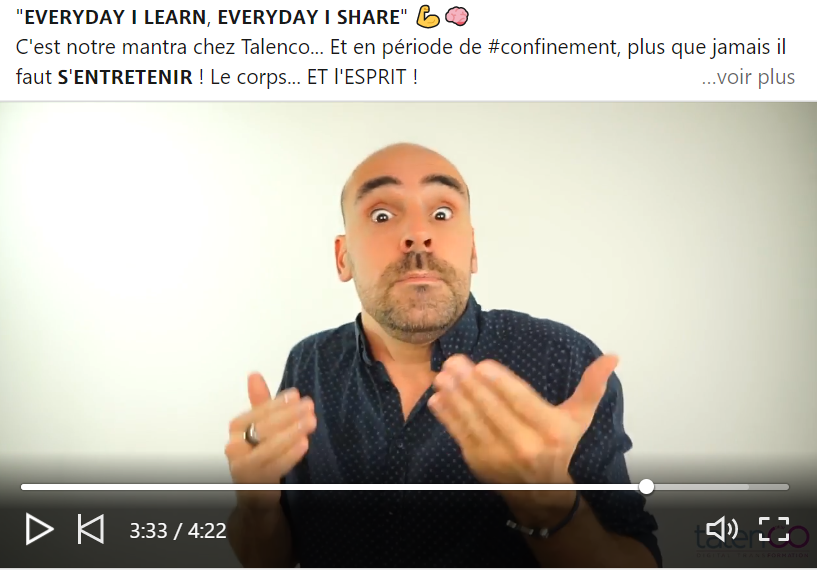 TalenCo's tweet image. EVERYDAY I LEARN, EVERYDAY I SHARE ! 💪🧠
#restezchezvous et… apprenez en souriant 👉 du 19/3 au 9/4 𝗻𝗼𝘂𝘀 𝘃𝗼𝘂𝘀 𝗼𝗳𝗳𝗿𝗼𝗻𝘀 notre #RAPIDLEARNING sur Linkedin. 𝗔𝘂𝗷𝗼𝘂𝗿𝗱'𝗵𝘂𝗶 : 𝗹𝗲 𝗕𝗜𝗢𝗣𝗔𝗨 😶
#covid19 #covid_19 #COVID2019 linkedin.com/company/talenc…