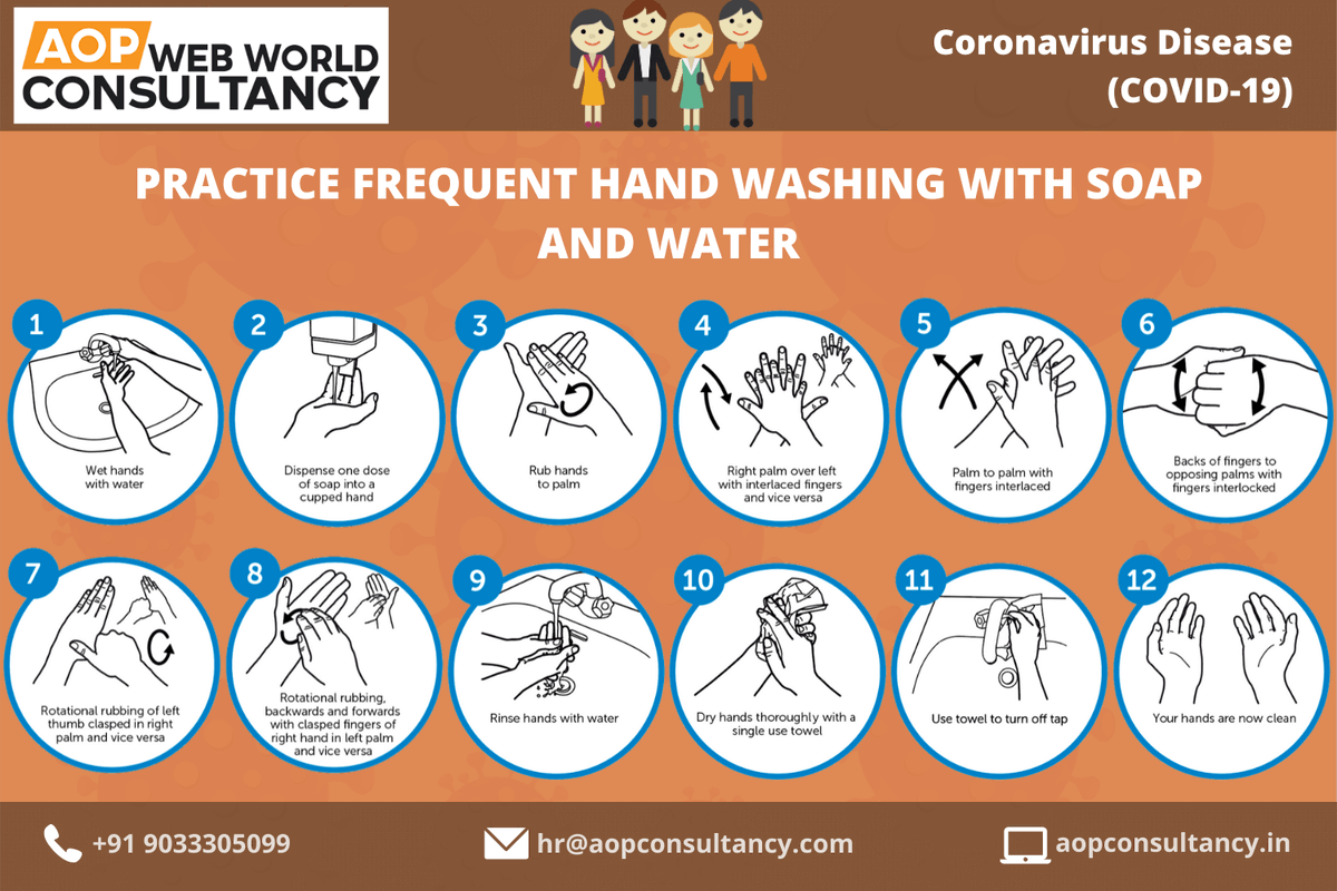 aopconsultancy's tweet photo. Remember to wash your hands with soap frequently. 

#CoronaLockdown #StayAwareStaySafe #StayHomeSaveLives https://t.co/aFt12dm2k0