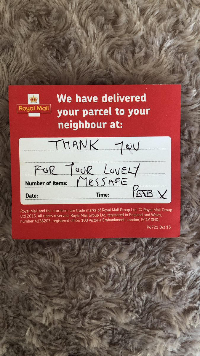 My human interaction today looks a little like this but it’s my favourite one of the week so far 💌 #keyworkers #thankyouposties <a href="/RoyalMail/">Royal Mail</a>