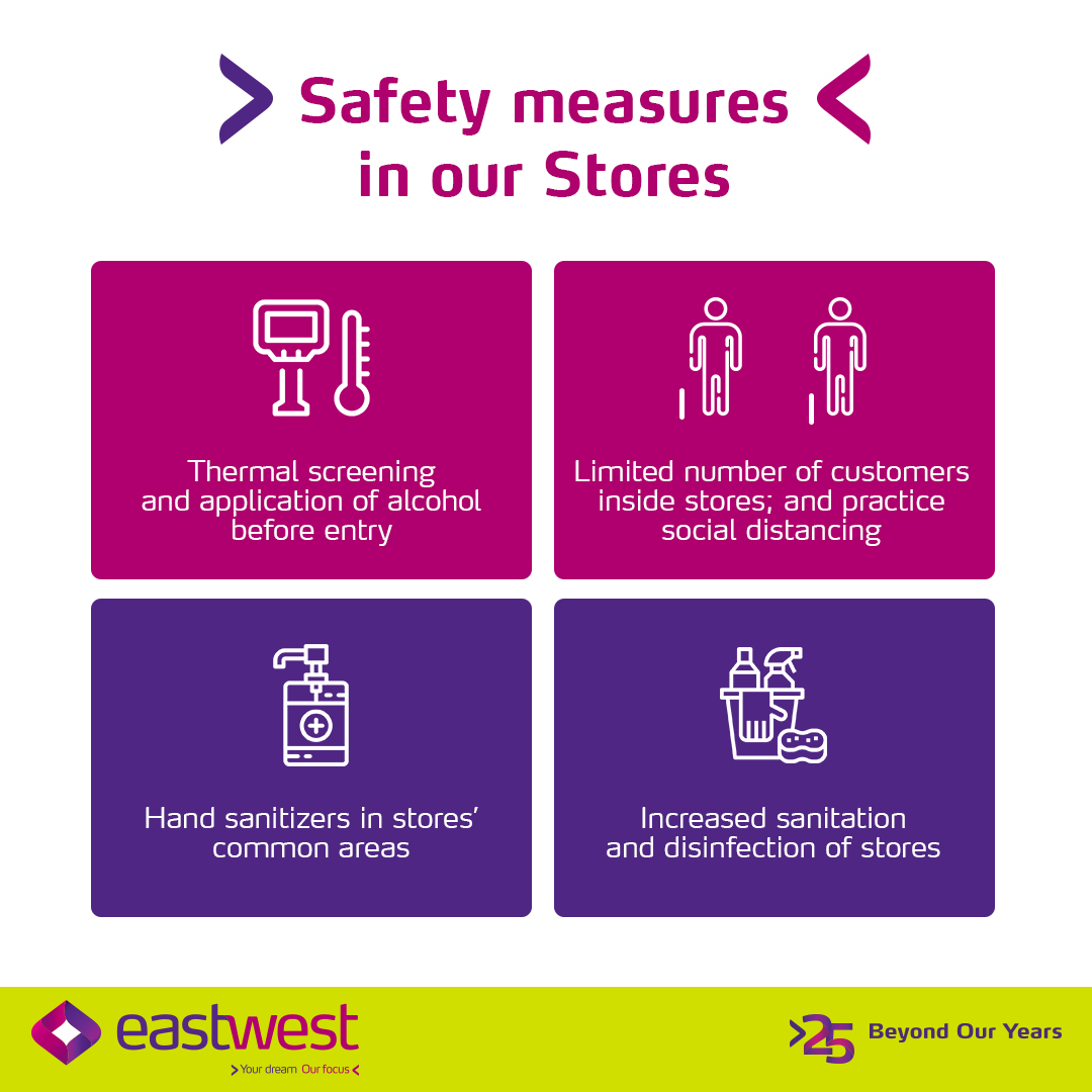 EastWest Bank on Twitter "Your safety is our priority. For your protection, we’ve implemented