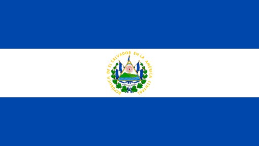 El Salvador. 7/10. Generic design with intriguing coat of arms. Adopted in 1912. The coat of arms takes influence from geographical, biblical, and Native American symbolic representations. The volcanos in the coat of arms are inspired by the Cordillera de Apanecavolcanic range.