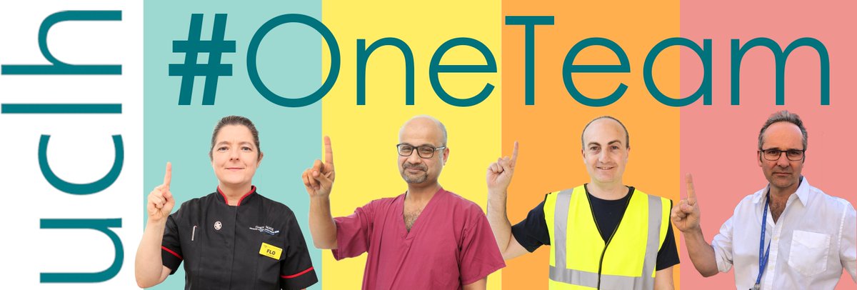 At UCLH, we're proud to be part of one team. From our porters to reception staff, nurses to cleaners, doctors to admin staff, share your photos! Hold up your first finger and be part of #OneTeam. Mention <a href="/uclh/">UCLH</a> and use the #OneTeam. <a href="/NHSEngland/">NHS England</a> <a href="/NHSEnglandLDN/">NHS London</a> #ThankYouNHS