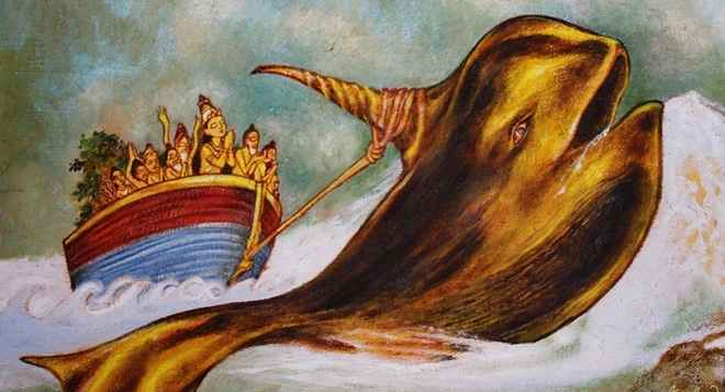 Bharathgyan's tweet photo. #MatsyaJayanthi | Matsya is the first Avatar of Lord Vishnu in the form of a fish. The Matsya Avatar rescued King Satyavrath from a Pralaya, dissolution, when the whole world faced deluge.
Full Article: https://t.co/vL2JXFb0SX https://t.co/mYgBSuqWKp