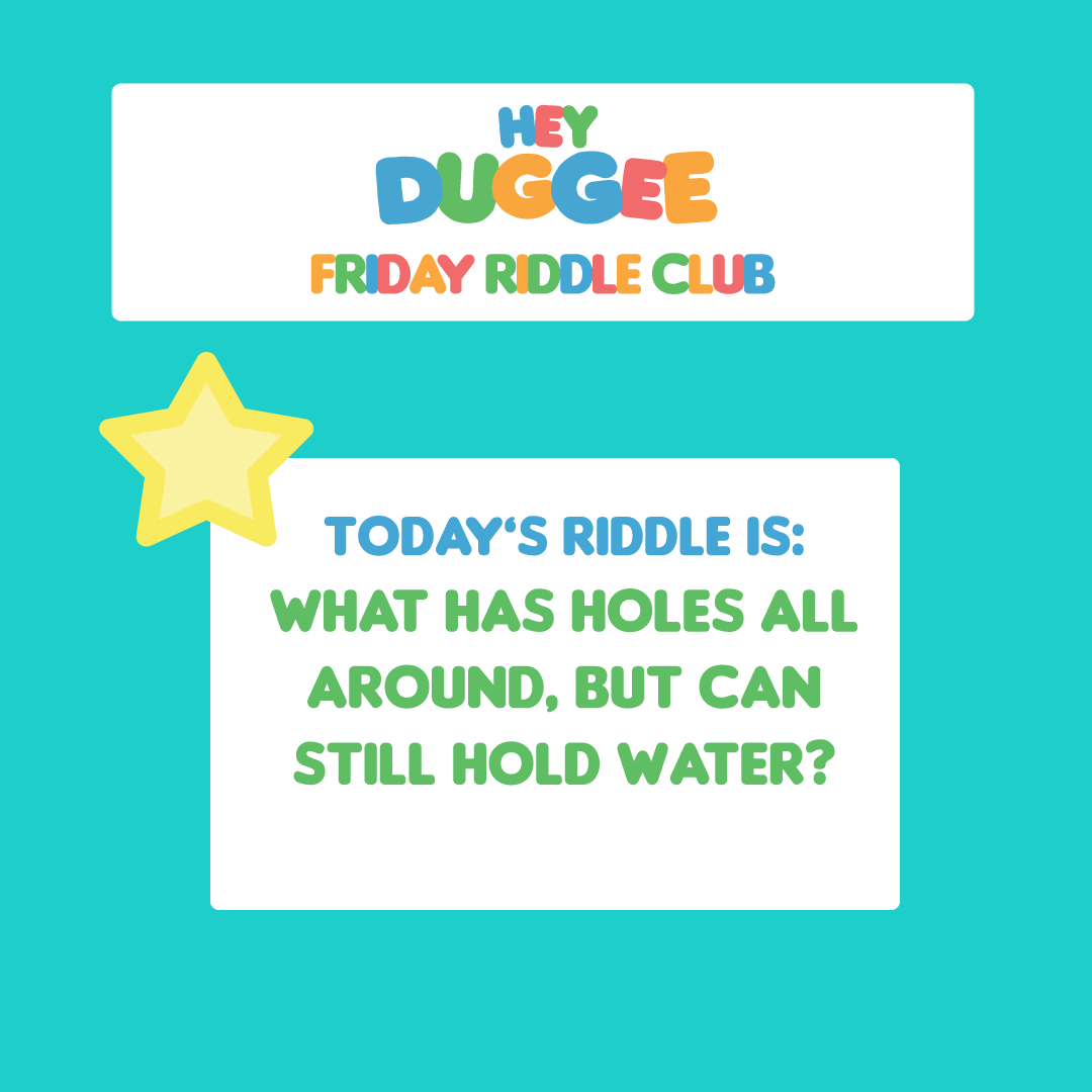 Friday Riddle Club! 🎉Can you guess the answer to today's riddle? 🧐

Tag your friends to challenge them to a #HeyDuggee Riddle! 👇