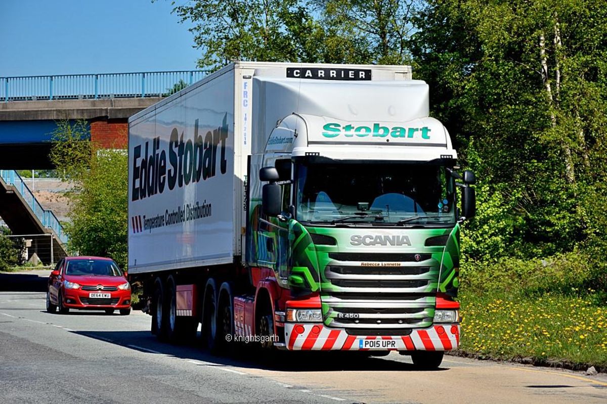 This weeks #Truckoftheweek we feature Rebecca Lynnette a Scania R450. Registration PO15 UPR. Fleet No H2287. Photo taken by Knightsgarth.