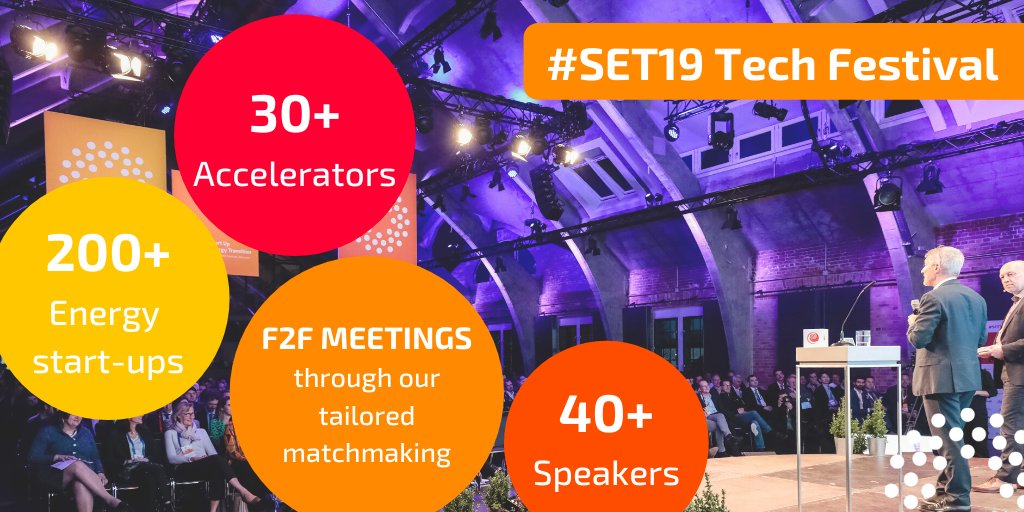 StartUpGET's tweet photo. Let's look back at some highlights from last year’s edition of the #SET Tech Festival. In 2019 the festival welcomed over 200 start-ups and more than 30 accelerators, which networked in f2f meeting through our matchmaking platform by @innoloft_net! Were you part of the #SET19? https://t.co/DfZPbg7cfU