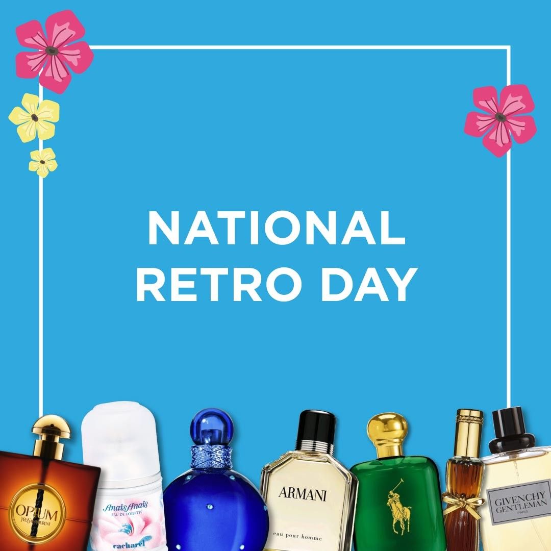 It's time for a THROWBACK! 👈🏽 Let's celebrate our iconic retro fragrances today, after all it is #NationalRetroDay 💙 Re-tweet to tell us your old favourite fragrances 👉🏼 bit.ly/2l4BouI