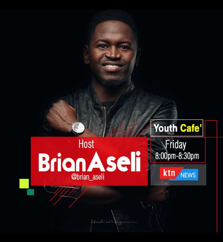MutaiDaisy's tweet photo. Catch @brian_aseli tonight on #YouthCafe from 8:00P.M to 8:30 P.M for the latest in Pop-Culture stories. https://t.co/VpFPfwl9iY