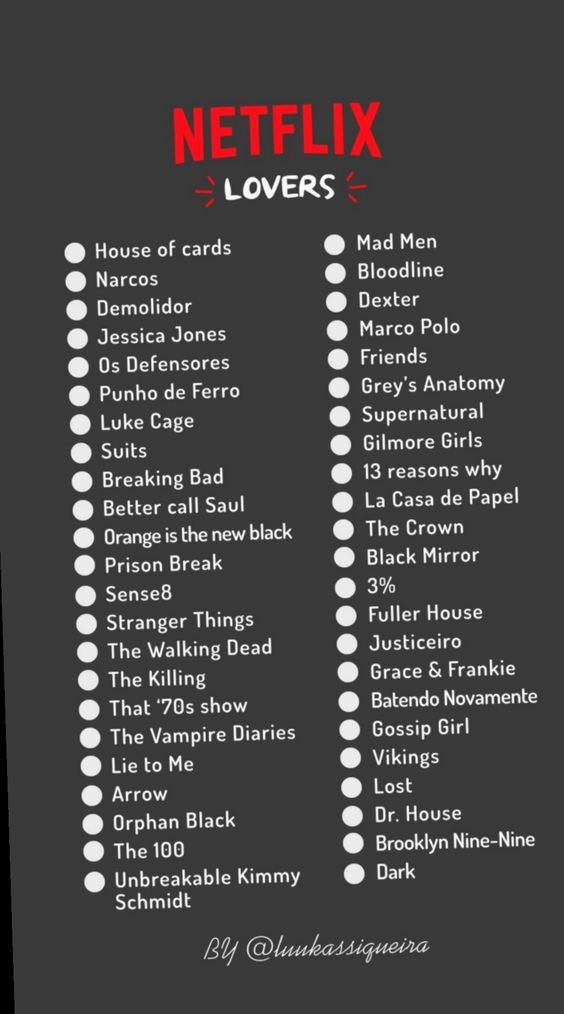 Let's check how many of them have you binged? #netflixchallenge #series