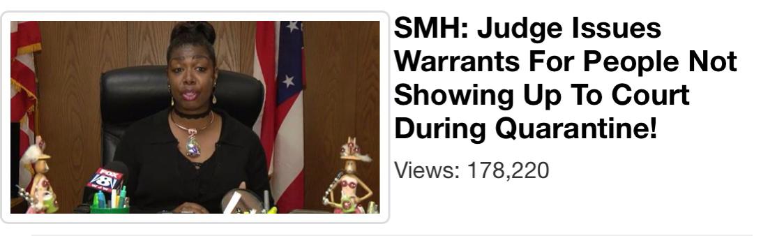 As nation claims to be releasing inmates, dutiful  #BlackJudge,  #PinkeyCarr, does her part to fill jails back up by issuing 33 warrants, mostly for  #Blackmen out on bail during  #COVID2019  #lockdown &  #pandemic.  #BlackLawyers & judges =  #Massa's  #Vanguards  https://www.newsweek.com/ohio-judge-issues-arrest-warrants-no-shows-coronavirus-pandemic-1494463