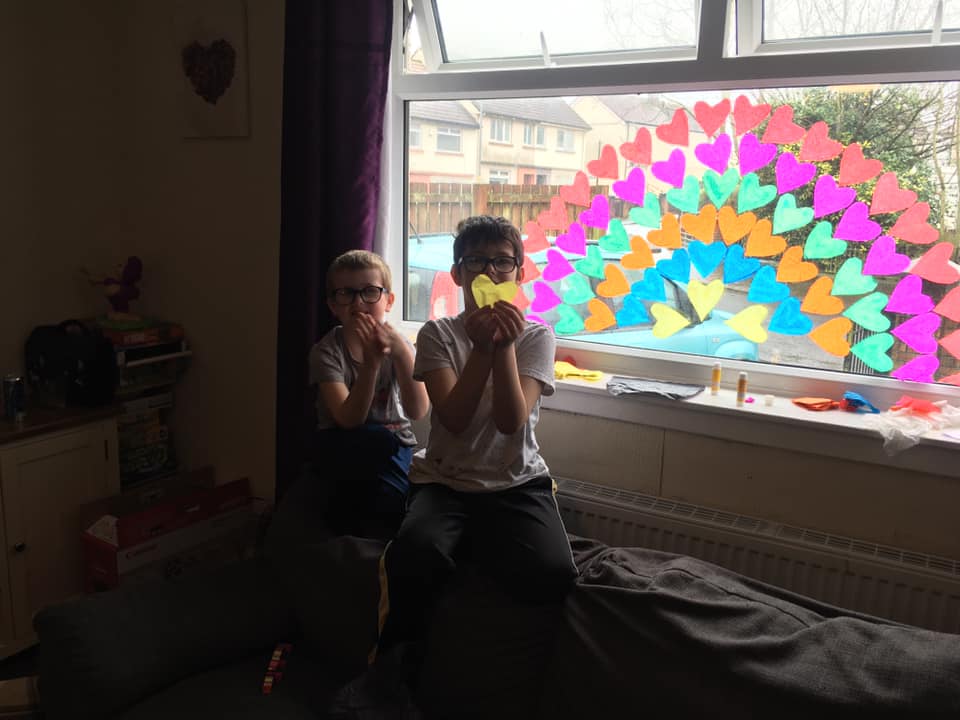 bcdcglasgow's tweet photo. "Create a rainbow picture to display in your window so that children can go rainbow spotting whilst out for walks ensuring you are 2 metres apart from anyone outside of your household."
@bcdcglasgow Share your pictures with us.
#ChasingTheRainbows https://t.co/8VWRISLVGH