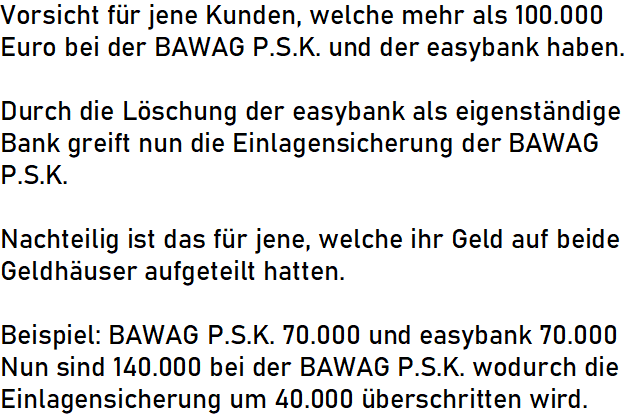 KaiserUngarn's tweet photo. Trotz #Coronavirus gibt es Neuigkeiten in der heimischen Bankenlandschaft!
easybank gibt es nicht mehr als eigenständige Bank. #Paylife und #easybank sind jetzt nur noch Marken der #BAWAG P.S.K.!
Somit Vorsicht bei der Einlagensicherung!
#Wien
@KolbaPeter zK https://t.co/BcwbIVzGdd