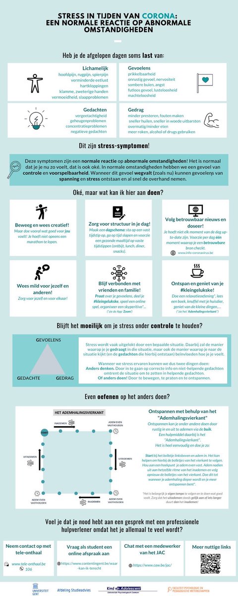 Op vraag van #UGent studiebegeleidingsdienst ontwierp ons team deze flyer voor alle studenten!