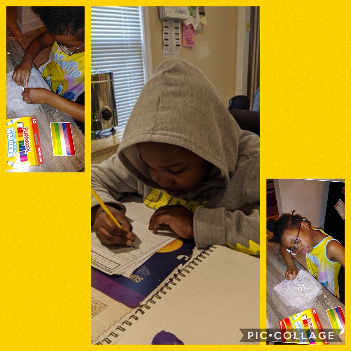 My Second Graders completing their work at home 😊
<a href="/kekejoy62/">Kimmy Taylor</a> 
@APDirCI_ERuiz 
@APSuperGray 
@Jackson__Lauren 
@BESPrincipalAP