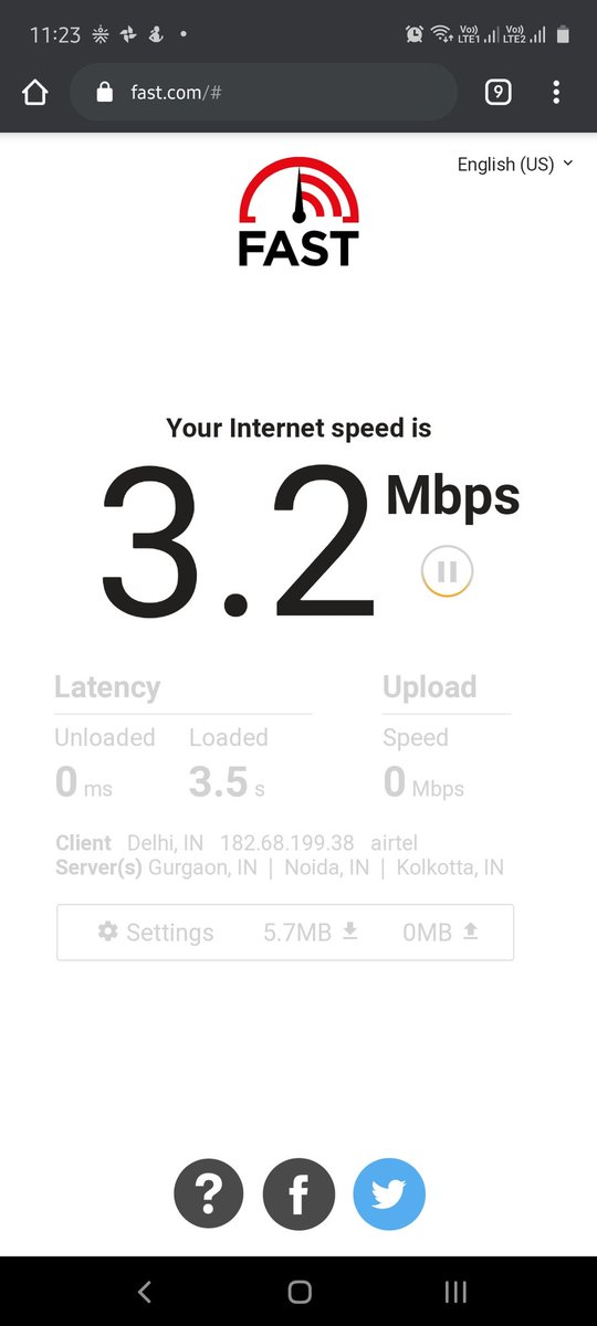 milcree's tweet photo. @airtelindia please do something, we are trying to save our jobs
Please i have an 100 mbps plan and this is what i am getting 
#wfh #COVID19 @gurgaon_live #IndiaFightsCorona https://t.co/yjIWpZRoXb