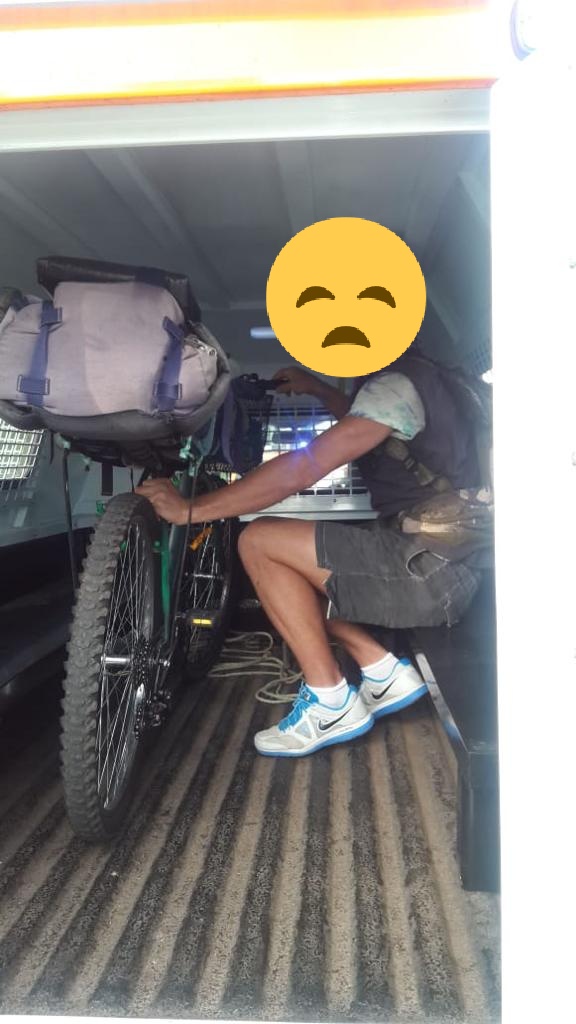 #SaferJoburg

First person to be arrested- Cycling on the Freeway. Please follow the rules. #21daysLockdownSA #Covid19SA #JoburgCares ^PS
