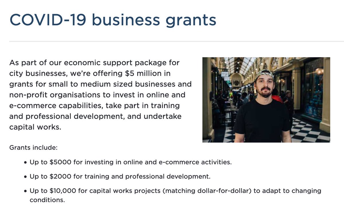 sdigitalqld's tweet photo. Some great news for business' in #Melbourne and Victoria, a #covid19australia Business grant is available to help innovate and get business owners get online with the power of #ecommerce business grant. https://t.co/X7LjoyrlC0 https://t.co/FCZcoJT7Ly