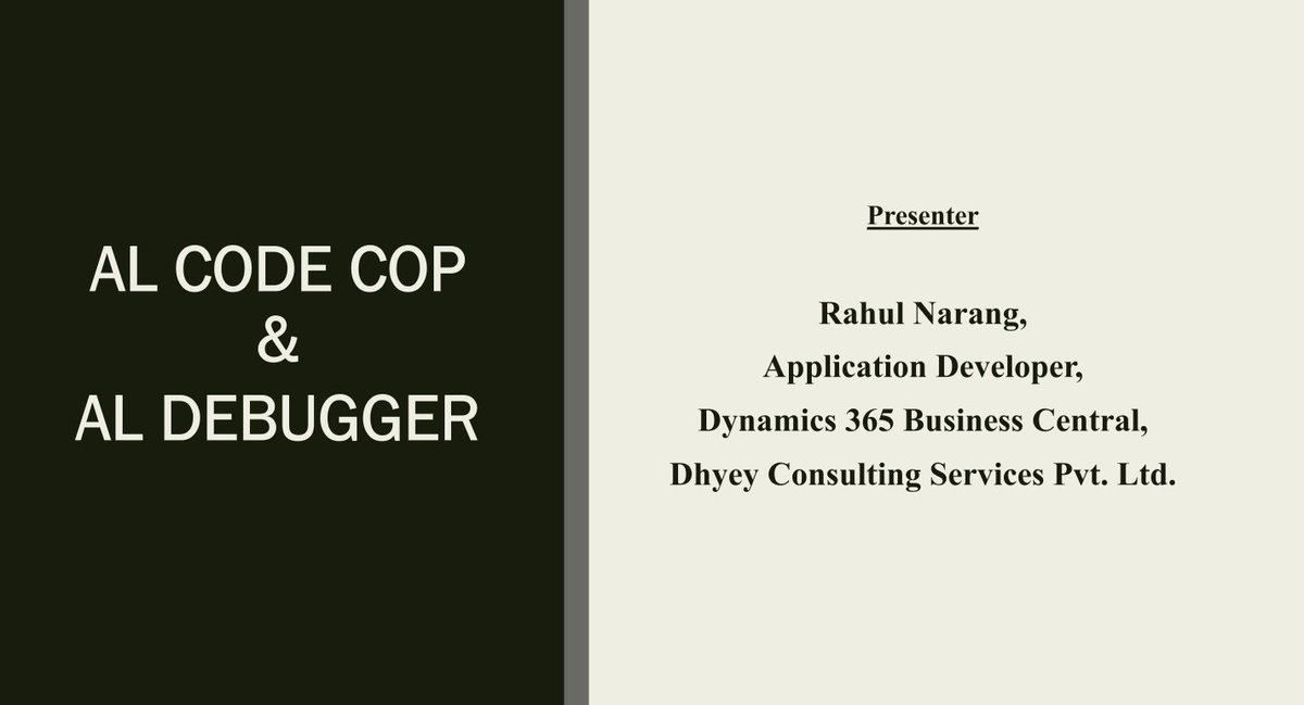 DhyeyConsulting's tweet image. Amazing on going Webinar "Microsoft D365BC AL Code cop  & AL Debugger" 
#MSDYN365 #MSDYN365BC #ALCODE  #businesscentral #DirectionsASIA #DirectionsASIA2020 #DirectionsEMEA #DirectionsEMEA2020 #Directions4Partners #microsoftpartners #DhyeyConsulting