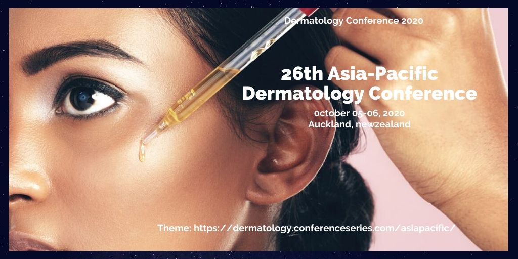 RachelBoston18's tweet photo. Join us at "26th Asia-Pacific Dermatology Conference" on October 05-06, 2020 in #Auckland, #Newzealand. Share your #Oral and #Poster_Presentations at #Dermatology_Conference_2020 #Cosmetology #Aesthetic_Medicine #Skin_regeneration.
For more: https://t.co/7kxFmMB9cI https://t.co/3ilBZTpeQR