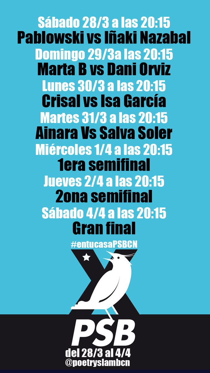 Bon dia 😊 Yano queda nada, a partir de mañana #entucasaPSBCN 😉