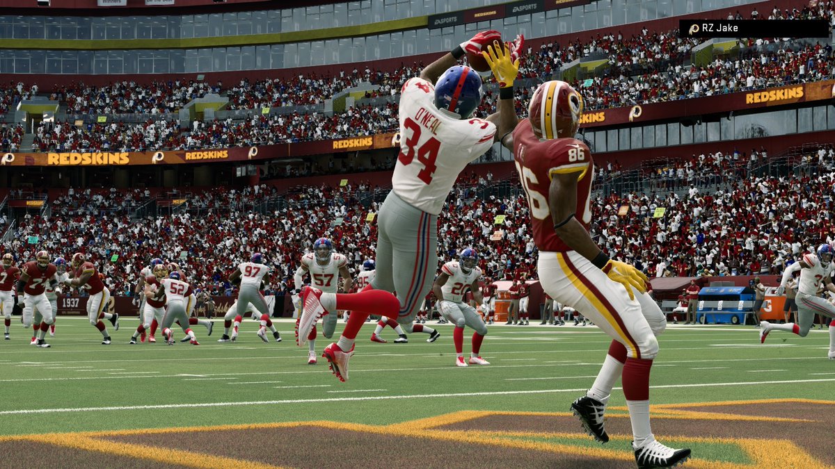 redzone_giants's tweet photo. The Jints storm into the nation’s capital and pull off a massive upset, knocking off the heavily favored Skins in a 34-27 shootout. The Giants managed to take away the ball 7 times, 2 shy of their total of 9 the previous season. Surely a trend Giants’ fans hope continue. #RZ60 https://t.co/jR6TP9nUZ6