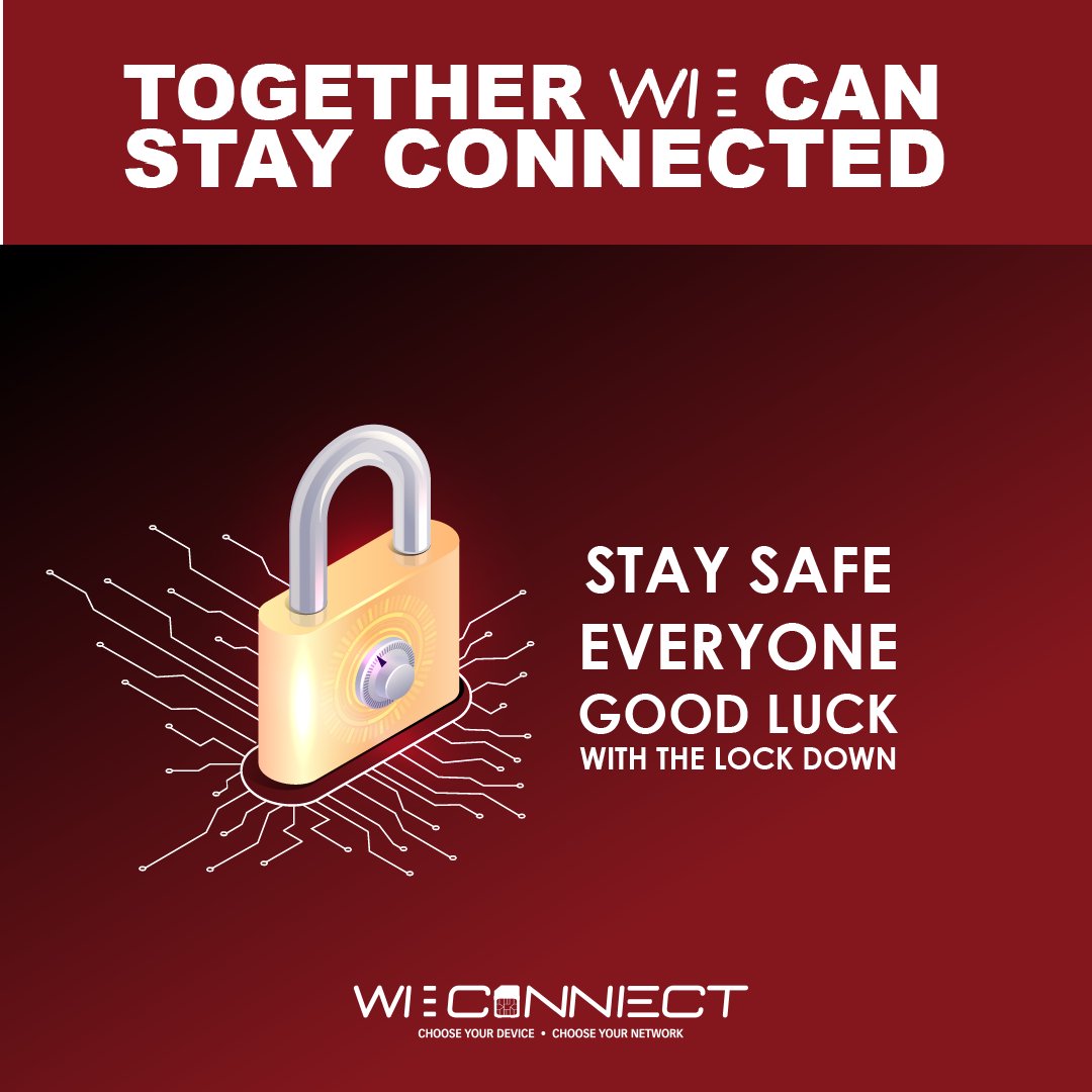 WICONNECTZA's tweet photo. Stay safe during lockdown!
WI CONNECT urges you to take every precaution necessary and to remain within your homes and eliminate any unnecessary movement. If you are showing any signs of illness, contact the COVID-19 hotline 0800 029 999
#WICONNECT https://t.co/y9R07kv8do