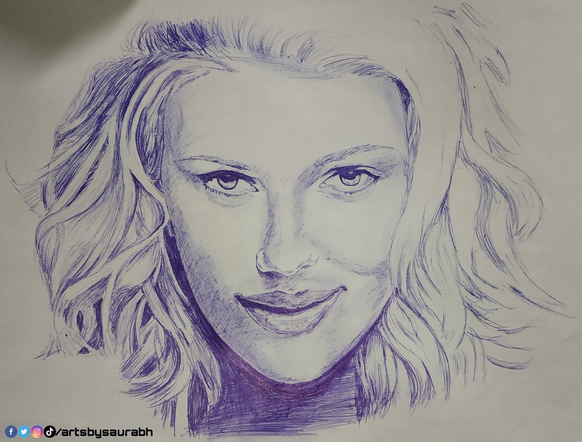 artsbysaurabh's tweet photo. Black widow aka Natasha Romanoff (Scarlett Johansson) from @marvel 
#BlackWidow #Avengers #MCU #marvelfan #endgame #MARVEL #marveluniverse #Sketching #ScarlettJohansson #bluepen #actress  @MarvelStudios #Quarantine #Lockdown21 #lockdown #LockdownNow #StayHome #StaySafe https://t.co/VzrLAUyhzI
