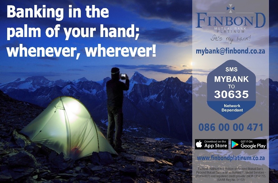 FinbondP's tweet photo. Make your online banking easier and join Finbond Platinum today. Contact us today on 086 00 00 471, Email  mybank@finbond.co.za, or SMS the word MYBANK - SM to 30635 (Network dependant) #finbondplatinum #itsmybank https://t.co/sGdpQv3keW