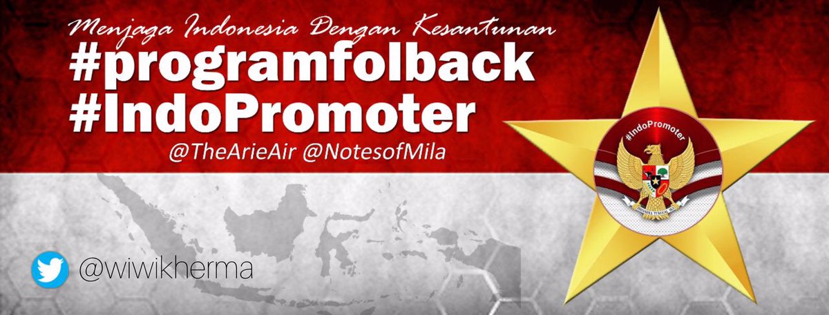 OPEN PROMOTE...

Team  BINTANG 
#programfolback <a href="/TheArieAir/">Arie Dirgantara</a>
#IndoPromoter <a href="/NotesofMila/">Mila🇮🇩</a>

Reply &amp; ketik #programfolback 
⛔Bokep
⛔Kadrun
⛔Judi
❤️NKRI

Follow 👇
<a href="/yush_abubakar/">Yush</a> 
<a href="/Lerry28/">Lerry Reinato</a> 
<a href="/JuanitaSitompul/">🌺 JES 🌺</a> 

Tetap semangat dan yakin Indonesia bisa lawan Corona, stay healthy.. ❤️🇮🇩