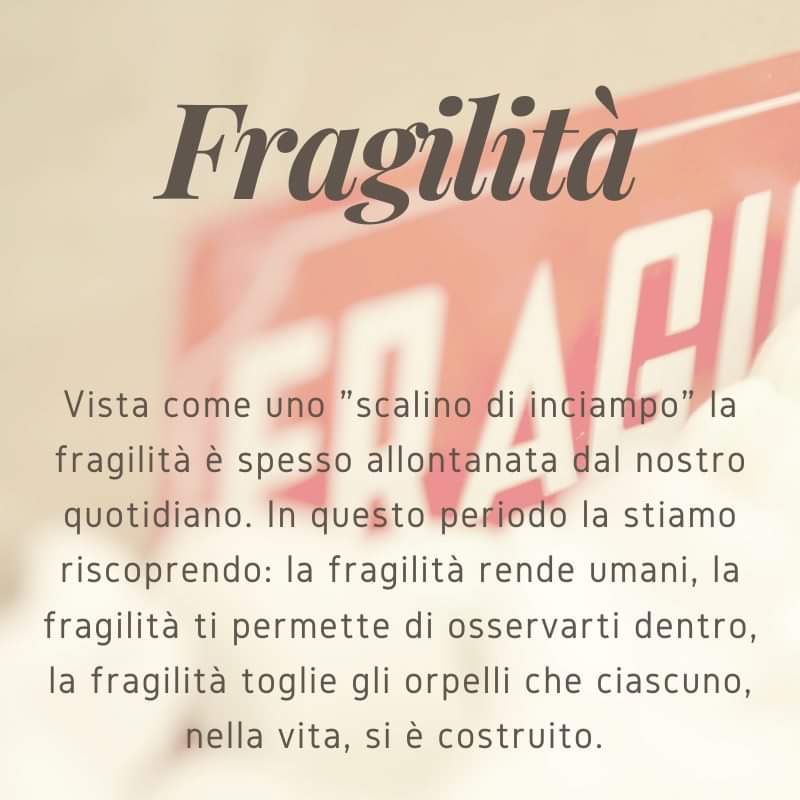 Per la serie "se la conosci, la usi..." l'app di oggi è la fragilità. 
Grazie a <a href="/matteoadamoli/">Matteo Adamoli</a> per averla condivisa durante il caffè digitale di ieri pomeriggio. Incamminiamoci alla scoperta della fragilità...