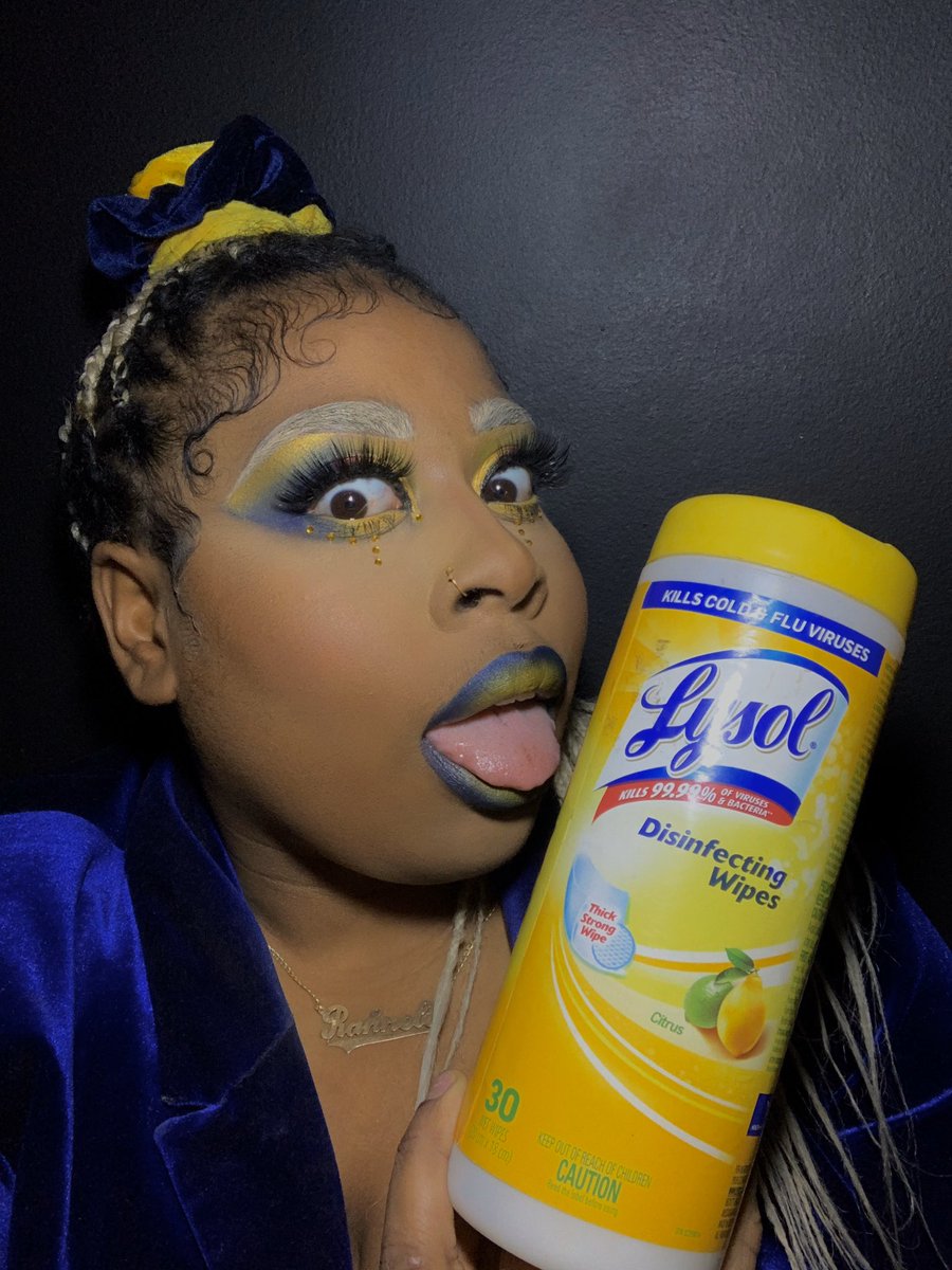 Look #12 INSPIRED MY MY DAMN LYSOL WIPES THAT IVE BEEN USING ALL QUARANTINE!