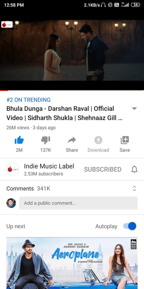 fanboy_always's tweet photo. It slides to 2nd trending guys .
watch #BhulaDunga 

Make it again to 1st trending position .

We love @sidharth_shukla https://t.co/C9Oq8KxlNp