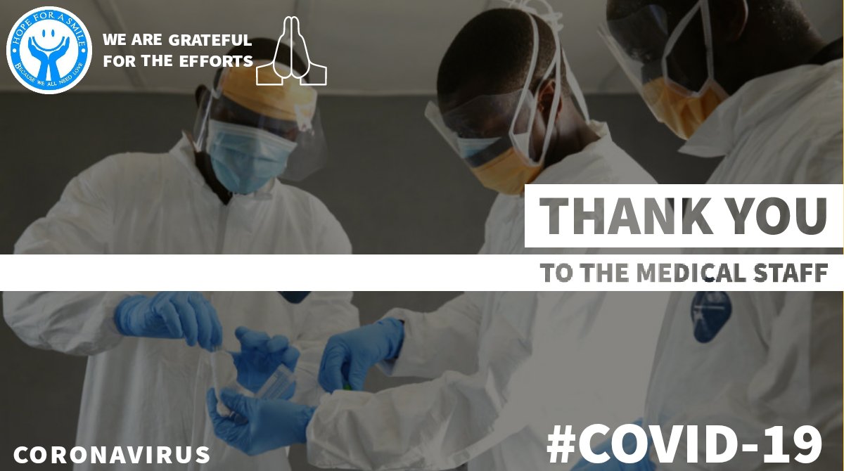 HopeForASmile1's tweet photo. Our appreciation goes to all the medical staffs involved in the fight against this pandemic since the beginning. We are grateful for all the efforts.

#CovidNGR #Covid19Cmr #COVID19 #CoronavirusLockdown #Medicalstaff #HFS #Cameroon #Douala https://t.co/1NuizcVEBX
