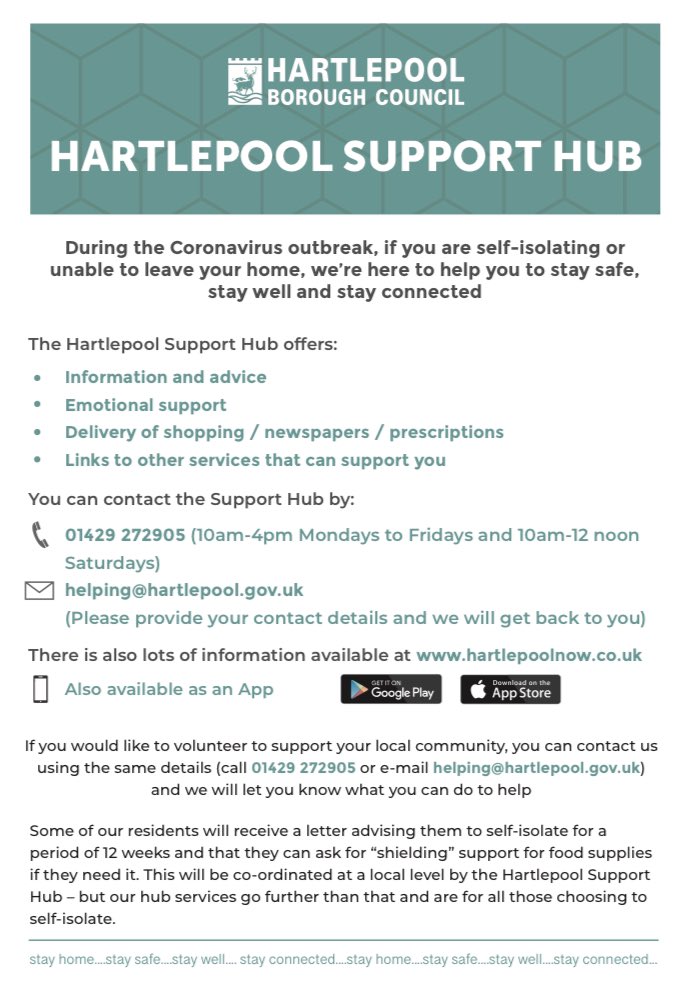 HartlepoolHubs's tweet photo. Phone lines open again today at 10am. https://t.co/5l3TBfH5fg