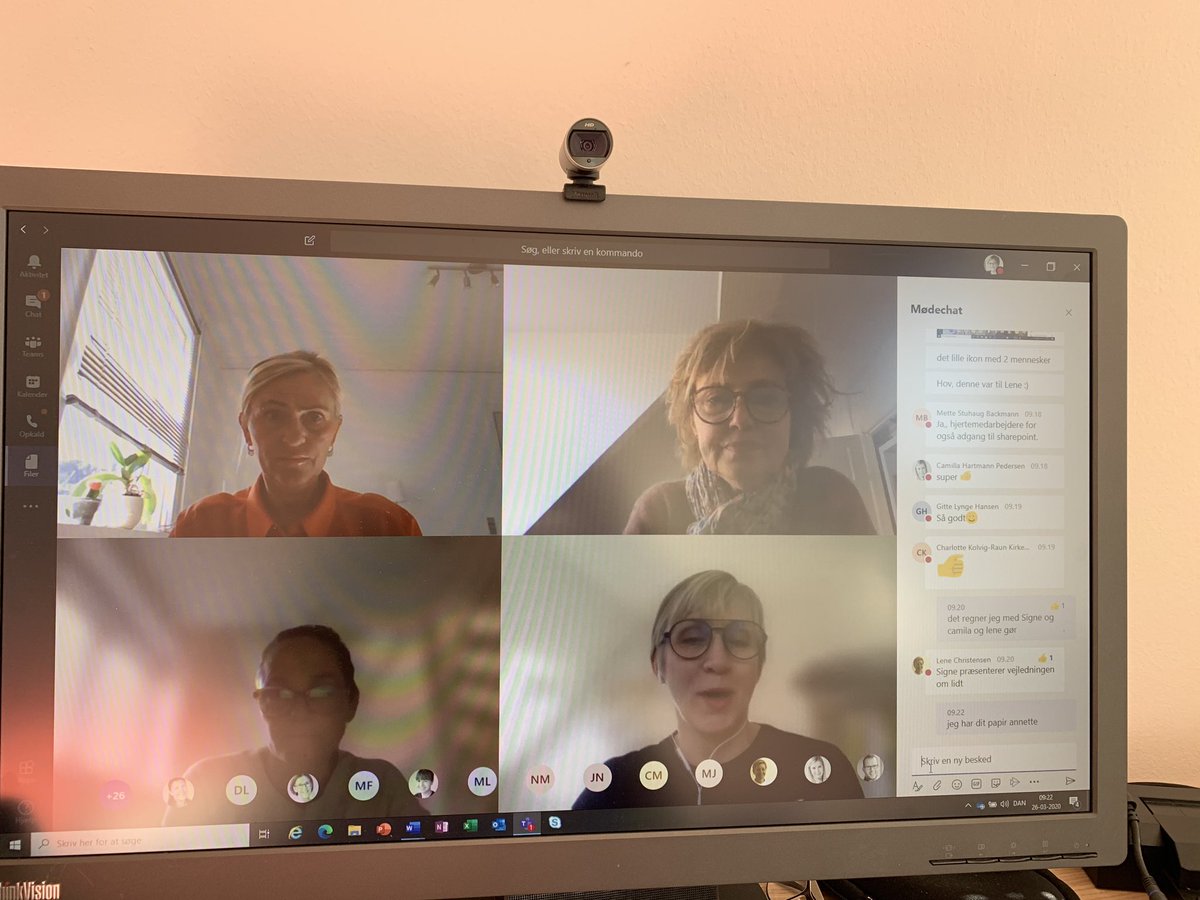 CharlotteGlumer's tweet photo. 43 medarbejdere til virtuelt p-møde! Gennemgang fra engagerede medarbejdere om hvordan vi kan støtte vores borgere med diabetes og hjertesygdomme virtuelt i denne tid ! #coronavirus #COVID2019dk #diabetes #hjertesygdomme https://t.co/HAxZ2A85fc