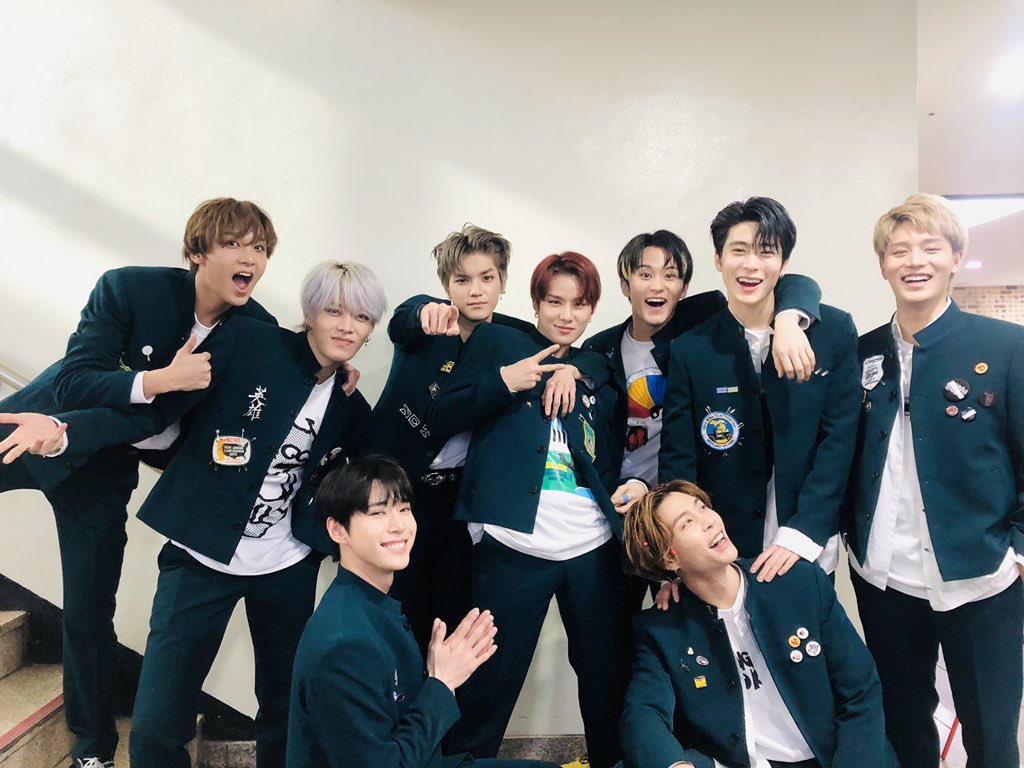 200327 - NCT 127 Twitter Update KBS Music Bank They look so happy