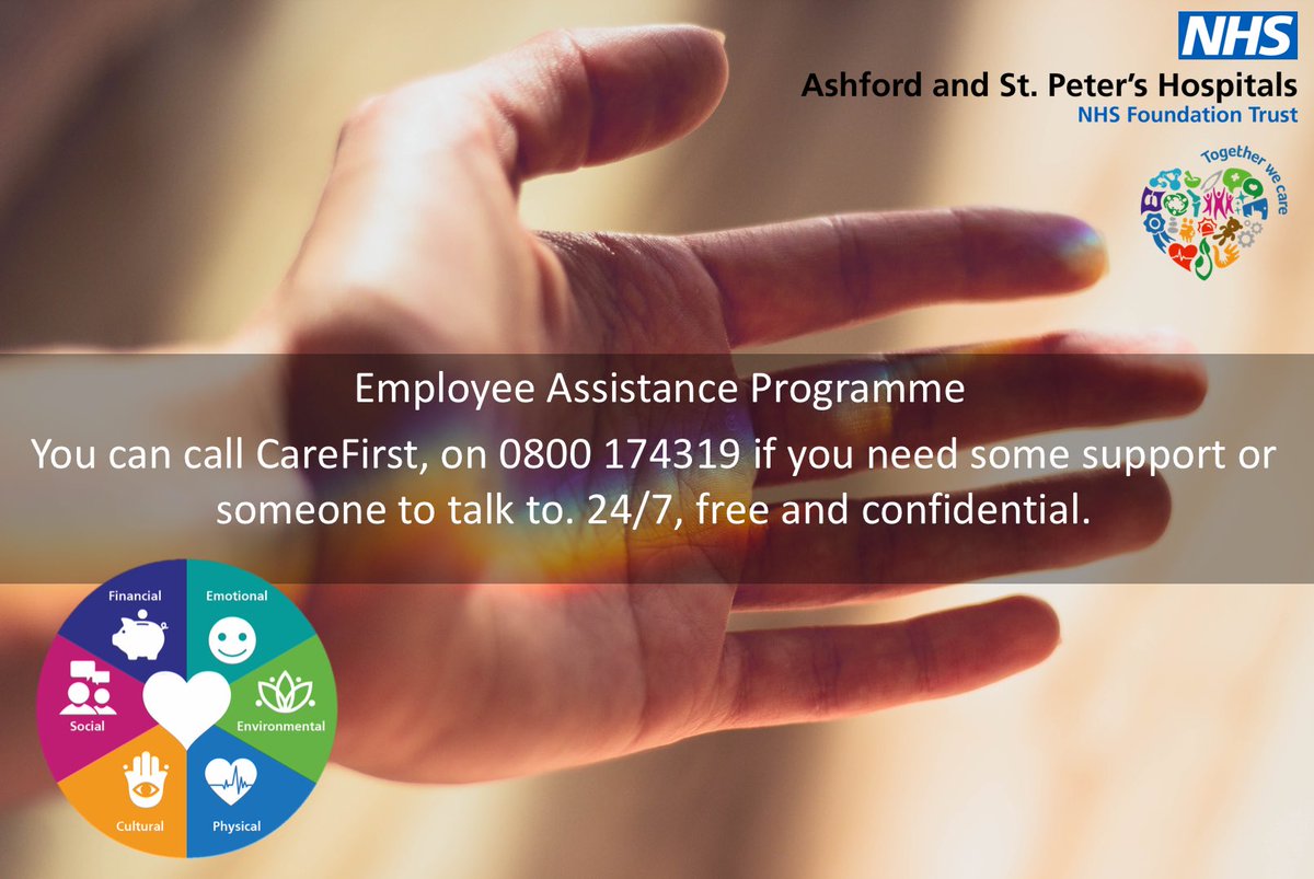 Calling all #TeamASPH 📢 A small reminder that it is ‘okay not to be okay’ please make use of our Employee Assistance Programme. #TogetherWeCare #ItTakesATeam