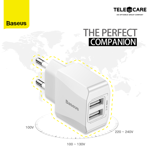 Baseus_India's tweet photo. Never get worried about phone charging. Charge two mobile devices anytime and anywhere using just one plug with Baseus Mini Dual USB Wall Charger.
Buy Now: https://t.co/Zryw4sKmRq
#Adapter #WallCharger #Charger #QuickCharge #bestgadget #mobileaccessories #Baseus #BaseusWorld https://t.co/Vuz8qr8wue
