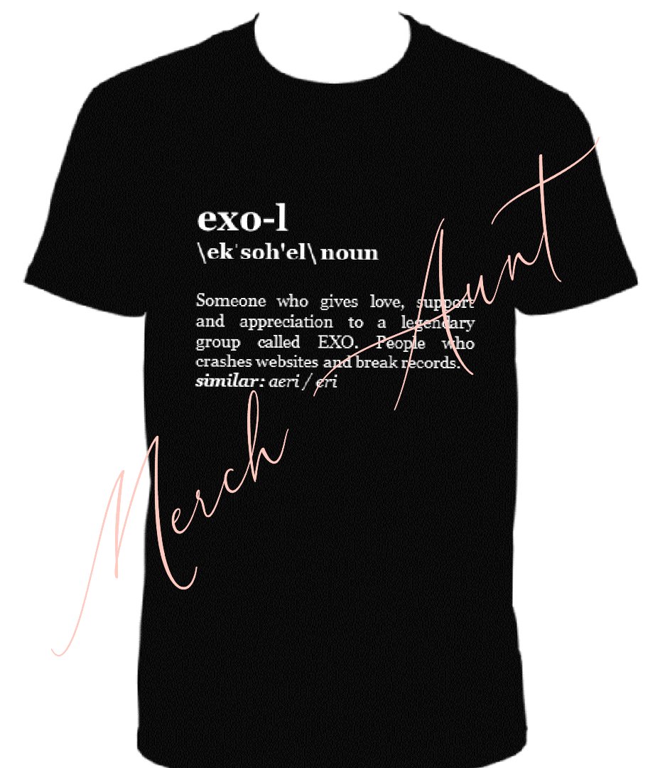 AuntMerch's tweet photo. WTS/LFB
Fandom Definition shirts 
Order form : https://t.co/O03CdcOPup

#merchaunt #merchauntavailable #kpopfan #fandom #kpop https://t.co/9HL4cpruO6