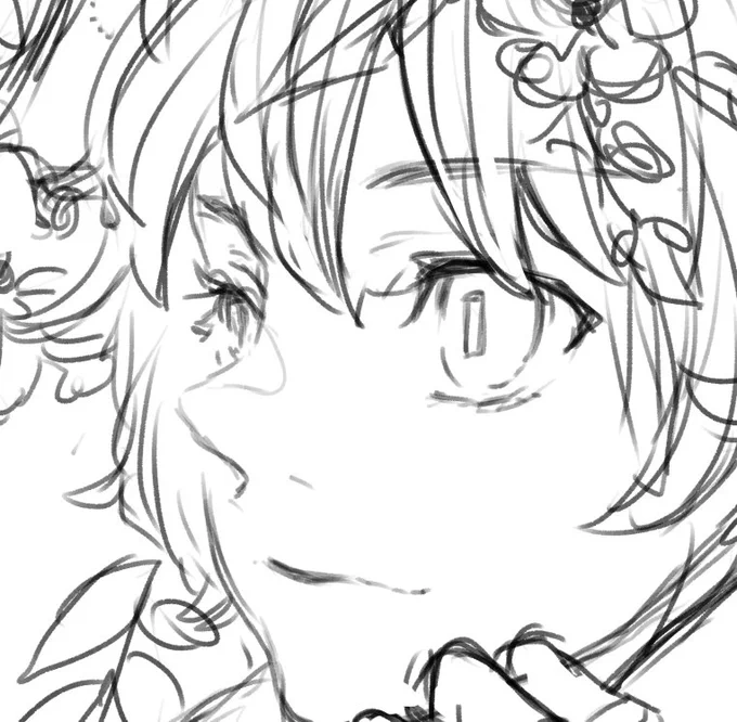 割と好みのお顔が描けた! 