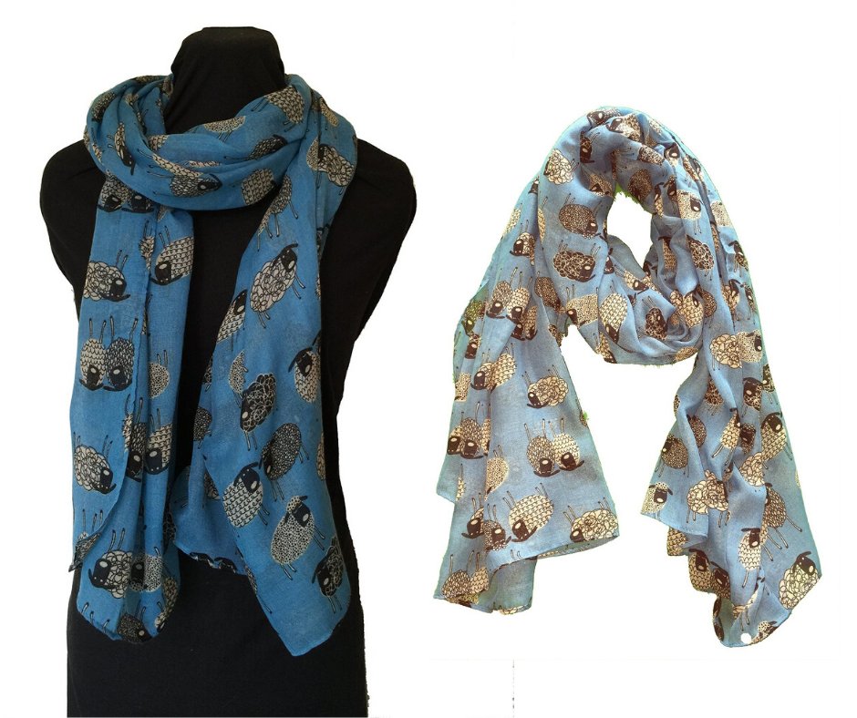 PamperTracy's tweet photo. Our blue sketched sheep design long scarf is priced at just £6.99 - the ideal treat on a budget or the perfect gift for a loved one. 

https://t.co/miqJ4QatRm

#sheep #scarf #blue #treat #fashion #ladiesfashion #affordablefashion #gift #giftidea https://t.co/finjHXZzic