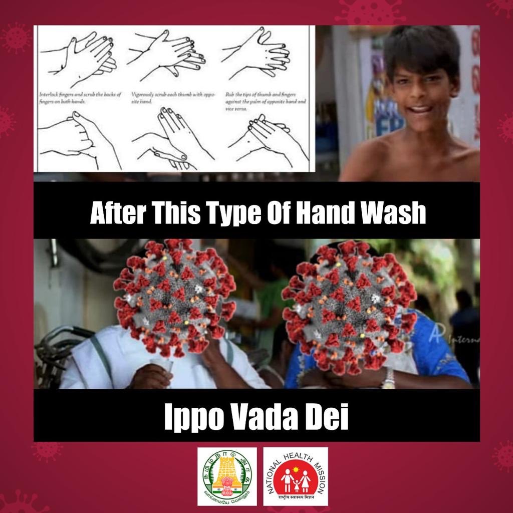 balajidtweets's tweet photo. Wash your hands,especially after touching any frequently used item or surface 👏👏
#TN_Together_AgainstCorona #RegularHandWash
Thank you @NHM_TN https://t.co/J2B3HXn5xg