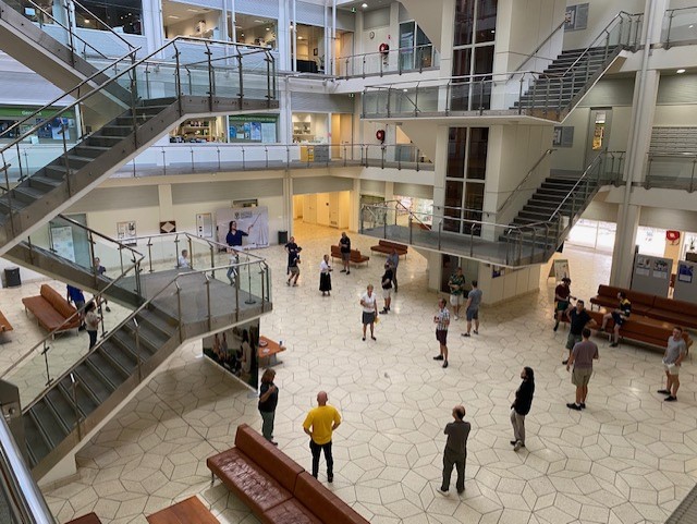 SMS_UWA's tweet photo. A farewell morning tea in the time of COVID-19 in the Bayliss Building. Individually wrapped pairs of Arnott biscuits and bring you own mug. Of course social distancing and alcohol wipes for the pen to sign the card. https://t.co/9DILV2SdwY