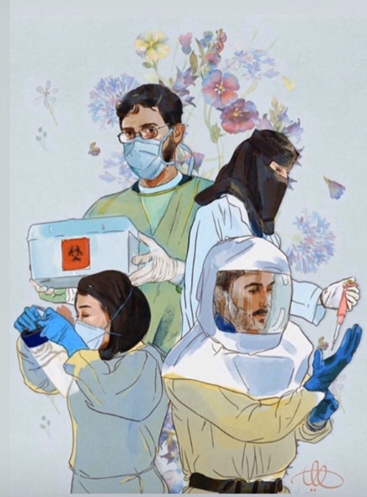 HessahAlghamdi1's tweet photo. أبطال الصحه🥼👩🏻‍🔬 https://t.co/T8FnbUw8kU